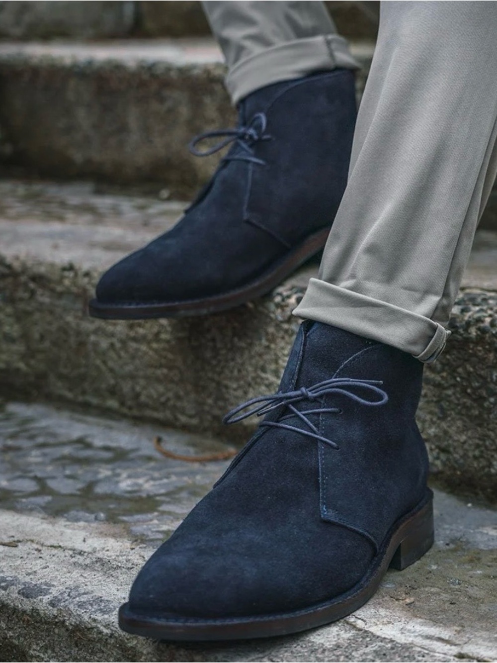 Thursday Boot Co. Scout Midnight Blue Suede  Chukka Boots - Size 14 US